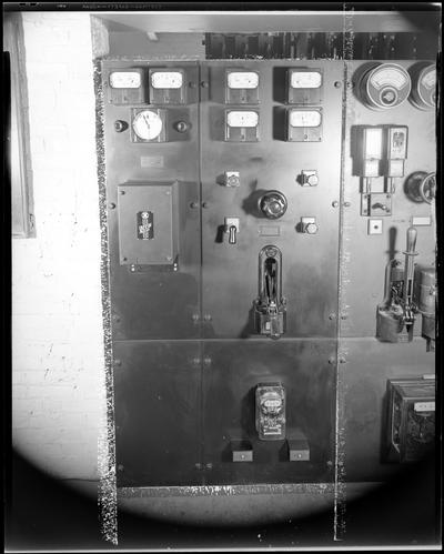 Lexington Water Works; electrical switch panel