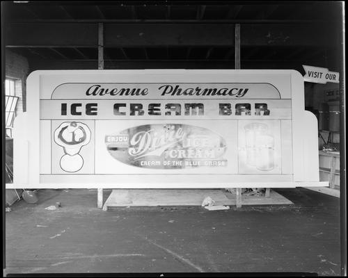 Dixie Ice Cream Company, 123 Rose Street (corner of Chesapeake); wall sign