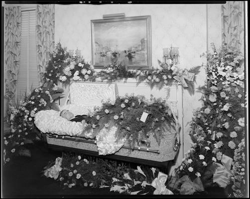Mr. Steele; corpse, open casket for viewing