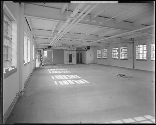 J. Fred Beggs & Sons, contractors (construction); Narcotic Farm, building under construction, interior view