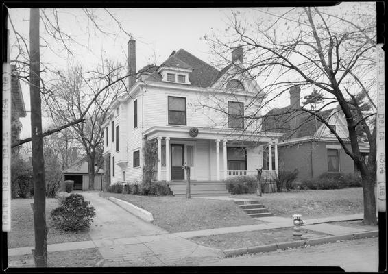 Delta Delta Delta house, (1940 Kentuckian) (University of Kentucky); exterior, front view of house, street number 329