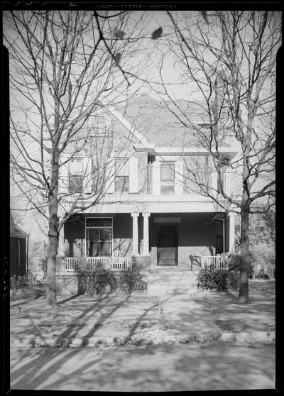 Delta Chi house, (1940 Kentuckian) (University of Kentucky); exterior, front view of house