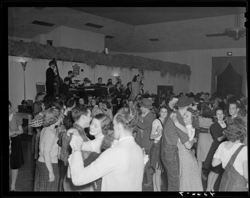 Dance; people dressed as hillbillies dancing