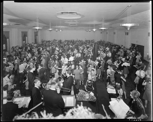 Dance; people dressed as hillbillies dancing