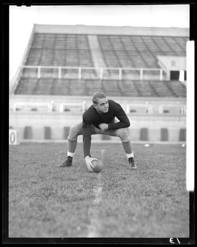 Football, (1940 Kentuckian) (University of Kentucky); Varsity Team, individual player, unidentified
