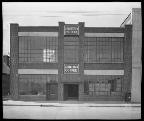 Lexington Coffee Company (College Club Coffee); exterior of building; 314, 315, 316 East Vine Street