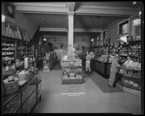 Consolidated Drug Store Interior; Maysville, Kentucky