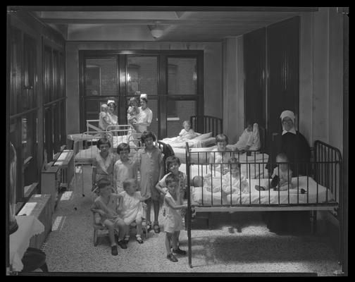 St. Joseph's Hospital, 544 West Second (2nd) Street; interior; childrens' ward, nursery