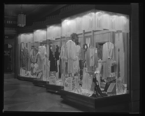 Diamond Brothers, women's clothing store, 152 West Main; exterior window