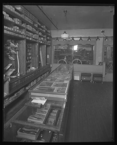 Smith-Watkins Company, hardware and sporting goods, 236 East Main; interior, front of store