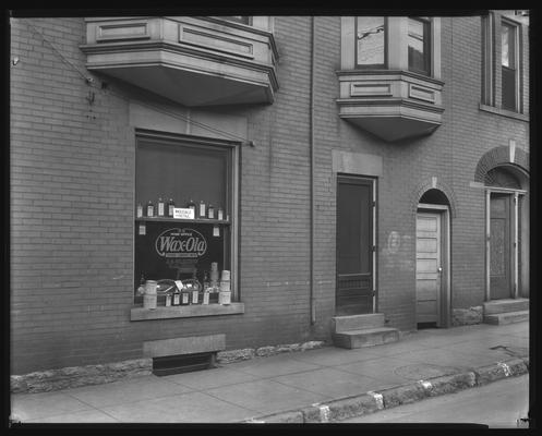 Wax-ola Company; exterior window, Upper and Church Street