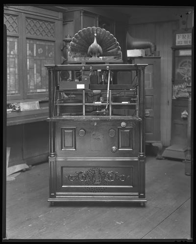 Mondella, John; radio and Victola record player (in living room)