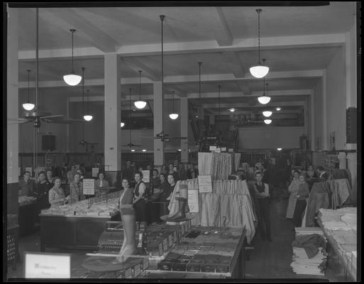 Montgomery Ward Company, 230-232 East Main; interior, women's' department