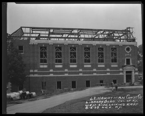 J.F. Hardyman Construction Company; construction of University of Kentucky Library Building
