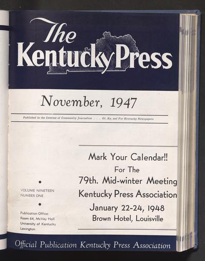Bulletin of the University of Kentucky, Volume 22 (1947-1948)