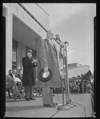 Rupp at microphone