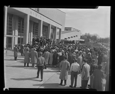 Crowd of people Memorial Coliseum