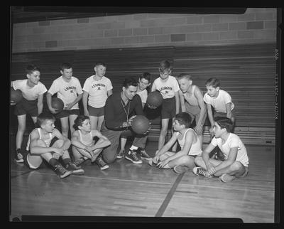 Lexington Jr. players and coach