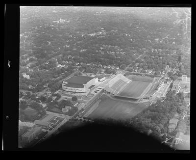 Memorial Coliseum Aerial view