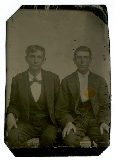 Group portrait of two unidentified men