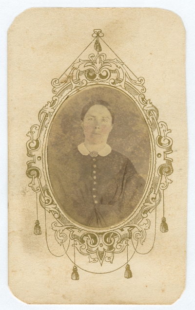 Portrait of an unidentified woman.  The same woman as in image no. 19 and 89