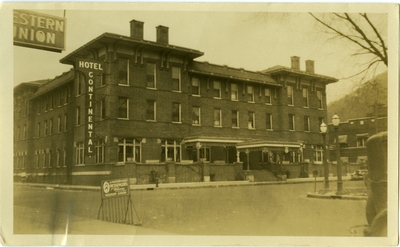 Exterior of Continental Hotel, Pineville, Ky
