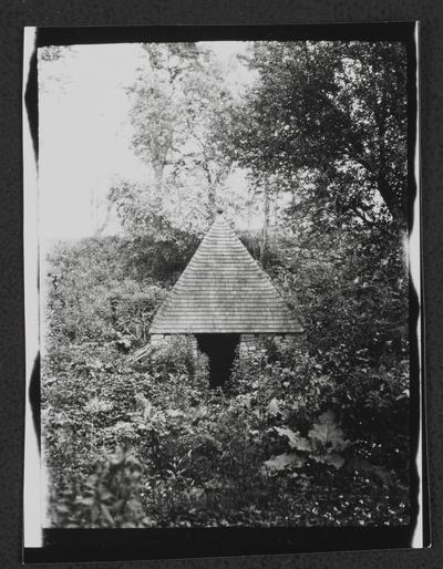 Ice house/spring house - round with pointed roof