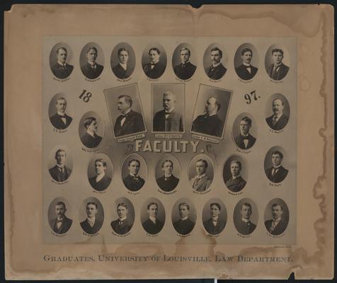 University of Louisville Law Department Graduates and Faculty