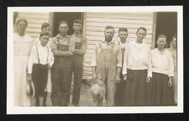 Two families attending the Eagle Creek School, Galeapoosa, County. The McKelveys and the Taylors (right)