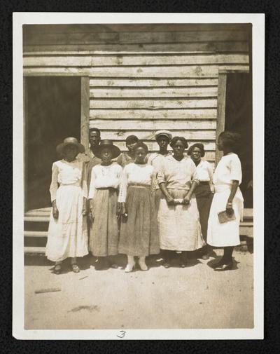 Alabama students. Back of the photograph reads: Brooks Bridge School, Chambers County