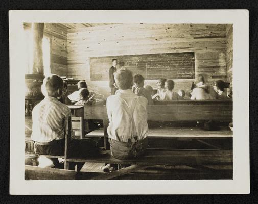 Alabama students. Back of the photograph reads: Shelby County, Alabama