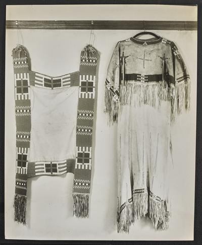 A display of traditional Native American dress