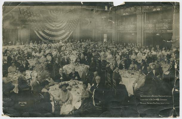 Cora Wilson Stewart at the Department of School Administration Luncheon to Dr. David Johnson. Waldorf-Astoria, New York. July 5th, 1916