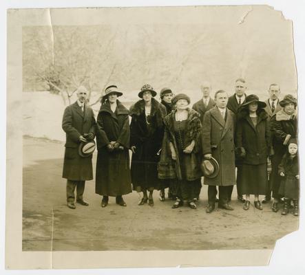 Full group photograph of Cora Wilson Stewart and attendees of the Annual Meeting and Conference, World Association of Daily Vacation Bible School in Washington D.C., January 6, 1925 (in 4 pieces)