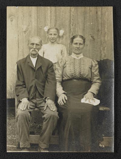 Same family from item 376, No. 5- Farmer and wife who were influenced and led to school by their little daughter. Both learned to read and write