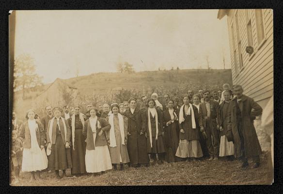 Kentucky students. Back of the photograph reads: Elliottsville Night School, similar photograph to item #296