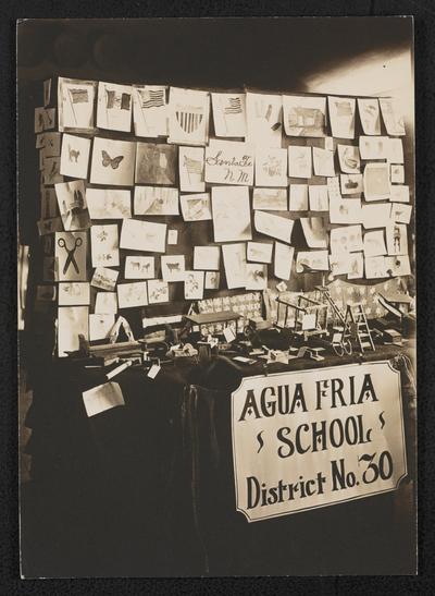 Display from the Agua Fria School, District No. 30 in New Mexico