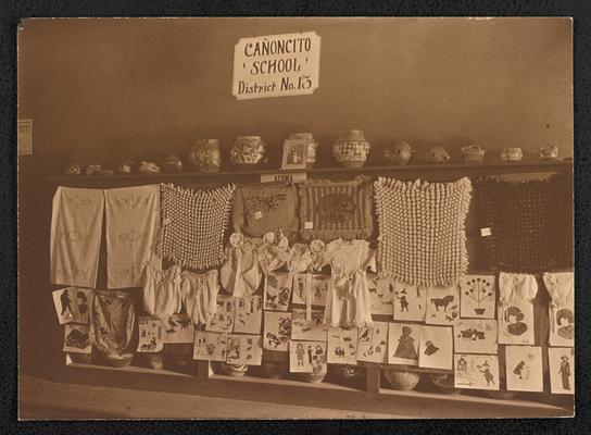 Display from the Cañoncita School, District No. 13, in New Mexico