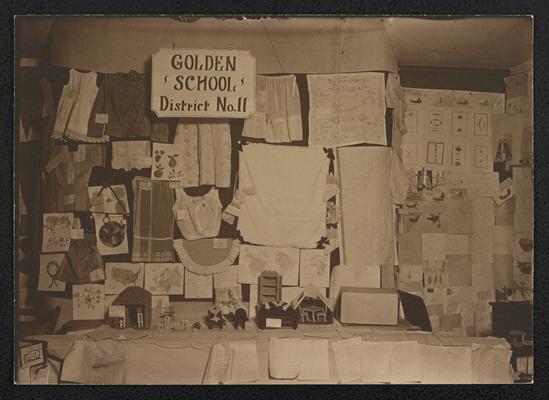 Display from the Golden School, District No. 11, in New Mexico