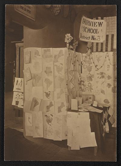 Display from the Fairview School, District No. 31, location unknown