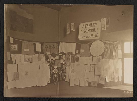 Display from the Stanley School, District No. 10, location unknown