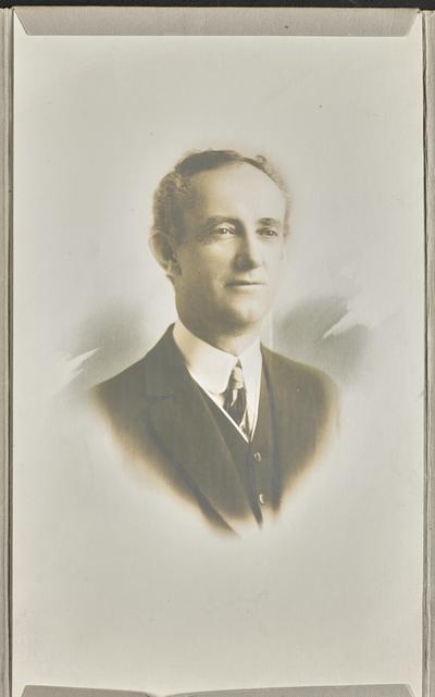 Male, unidentified, formal portrait taken at the Watton Studio in Oklahoma City, Oklahoma