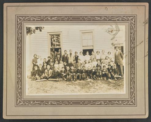Kentucky students. Back of the photograph reads: Lay School. So they look as if they would make true citizens for the future Kentucky