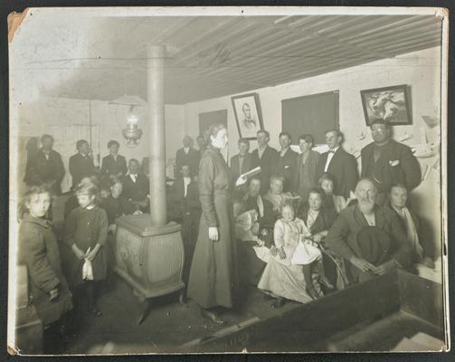 Kentucky students. Back of the photograph reads: Gladys Thompson's Moonlight School