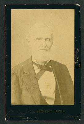 Jefferson Finis Davis (1808-1889); President of the Confederate States of America (1861-1865)