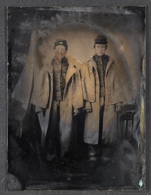 Two unidentified men in military dress