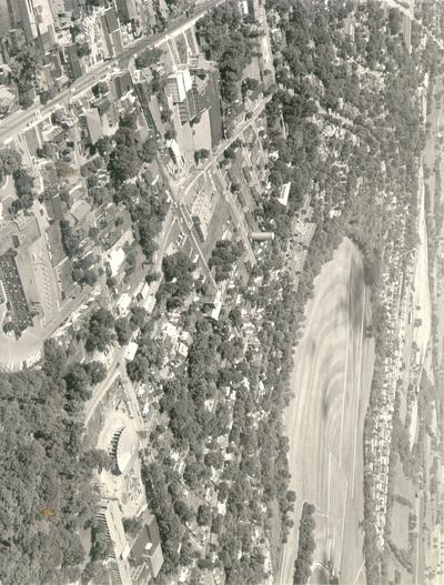 Aerial photographs; Aerial photo of town; Bowling Green [MISSING]