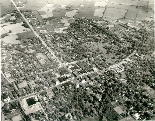 Aerial photographs; Aerial View; Versailles, KY