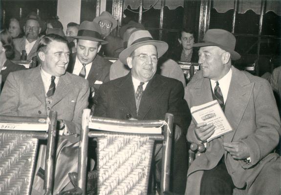 Horses; Auctions and Sales; Old Keeneland; Three men share a laugh