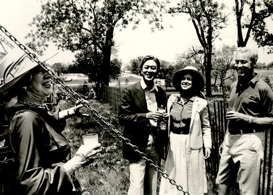 Horse Industry; Unidentified; Four people laughing